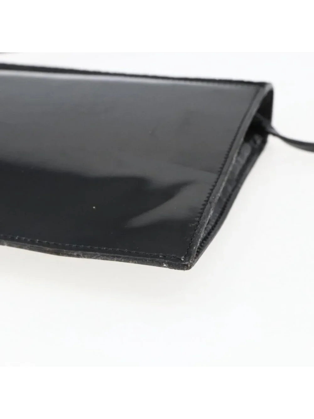 Authentic Christian Dior Shoulder Bag Leather Black Gold - Picture 4 of 16